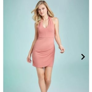 HAVANA HALTER WRAP DRESS